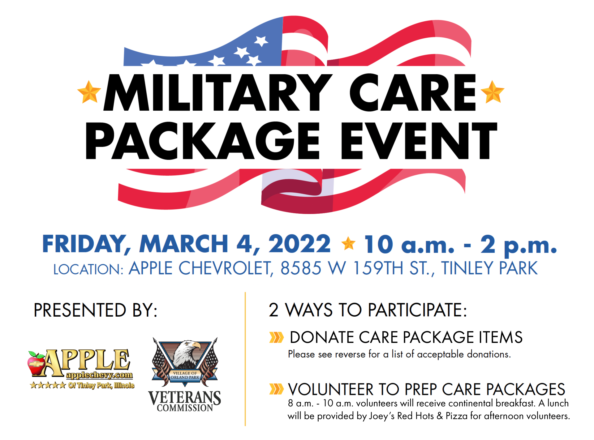 Military Care Package Social Media